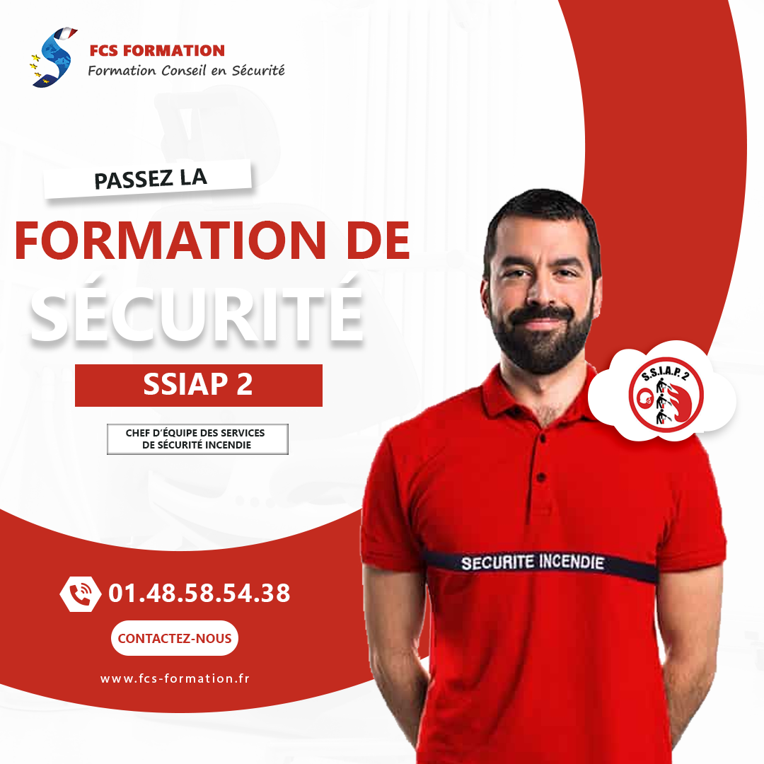 SSIAP 2 : formation chef d'équipe de service sécurité incendie